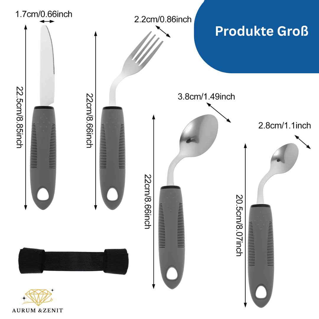 Esshilfe Set für Parkinson, Gelenkschmerzen und Arthrose