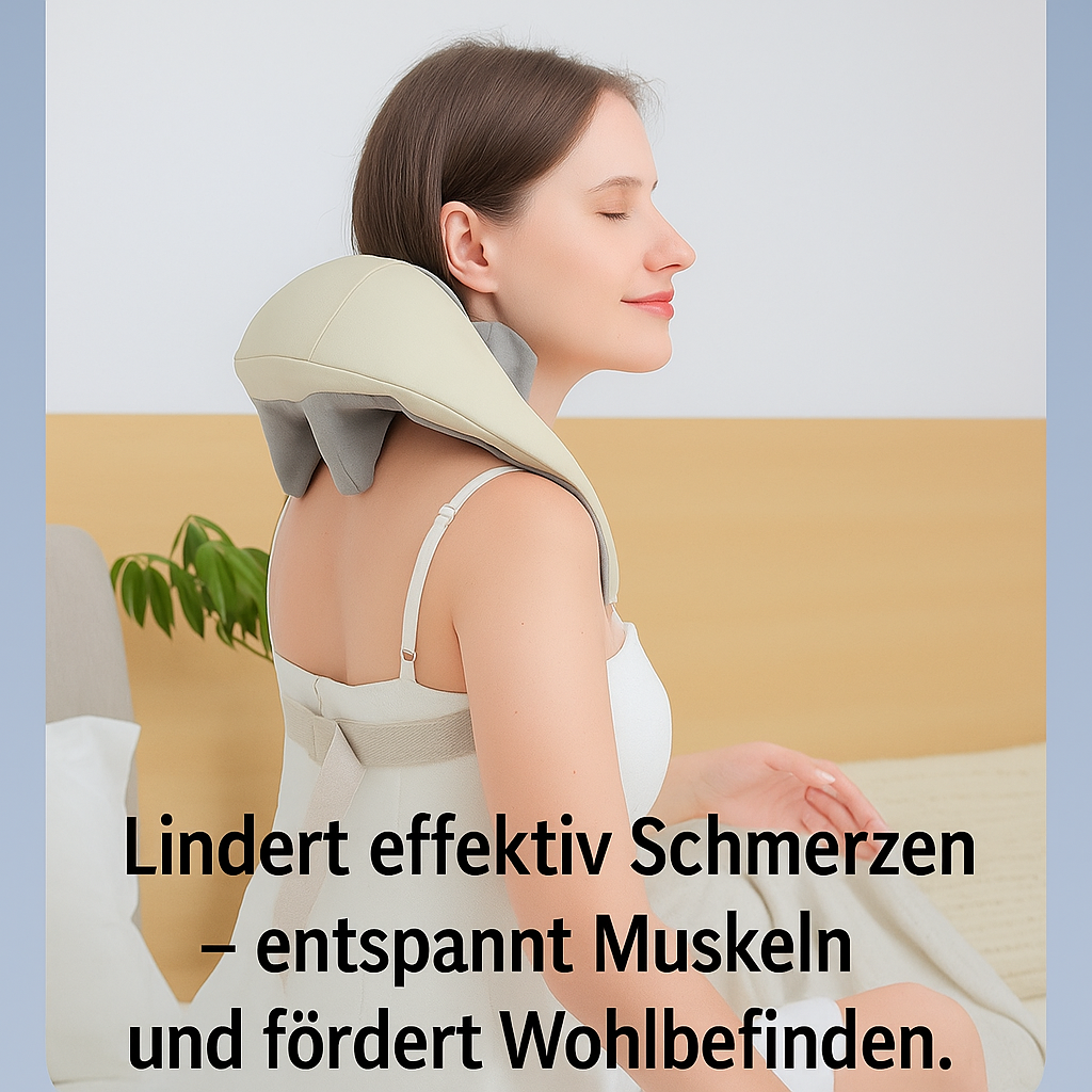 Nacken- und Schultermassagegerät und Rückenknetmassage, Halswirbelsäule