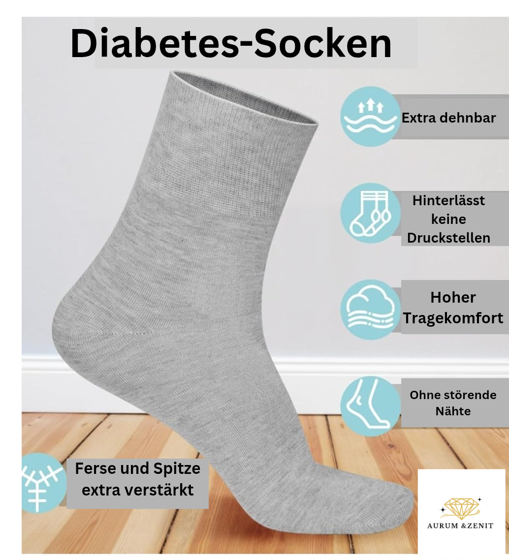Unisex diabetische Socken ( 2er Packung )